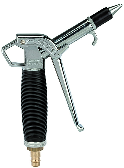Ausblaspistole Typhoon mit ergonomischem Griff und hohem Luftdurchsatz, ideal zum schnellen Entfernen von Staub, Spänen und Schmutz.