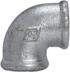 Verzinkter Rohrbogen (Winkel R) zur Änderung der Rohrrichtung in Druckluft- oder Wasserleitungen, langlebig und korrosionsbeständig