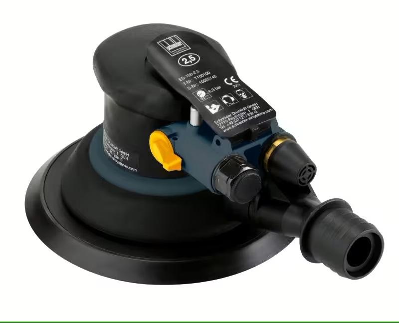 Exzenterschleifer ES 150-2,5 mit 150 mm Schleifteller und 2,5 mm Exzenterhub, ideal für feines Schleifen und Oberflächenbearbeitung von Holz, Metall und Kunststoff.