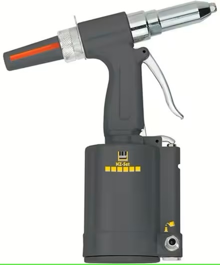 Robuste Nietzange NZ-SYS, ideal zum sicheren und exakten Anbringen von Nieten in Metall- und Kunststoffteilen.