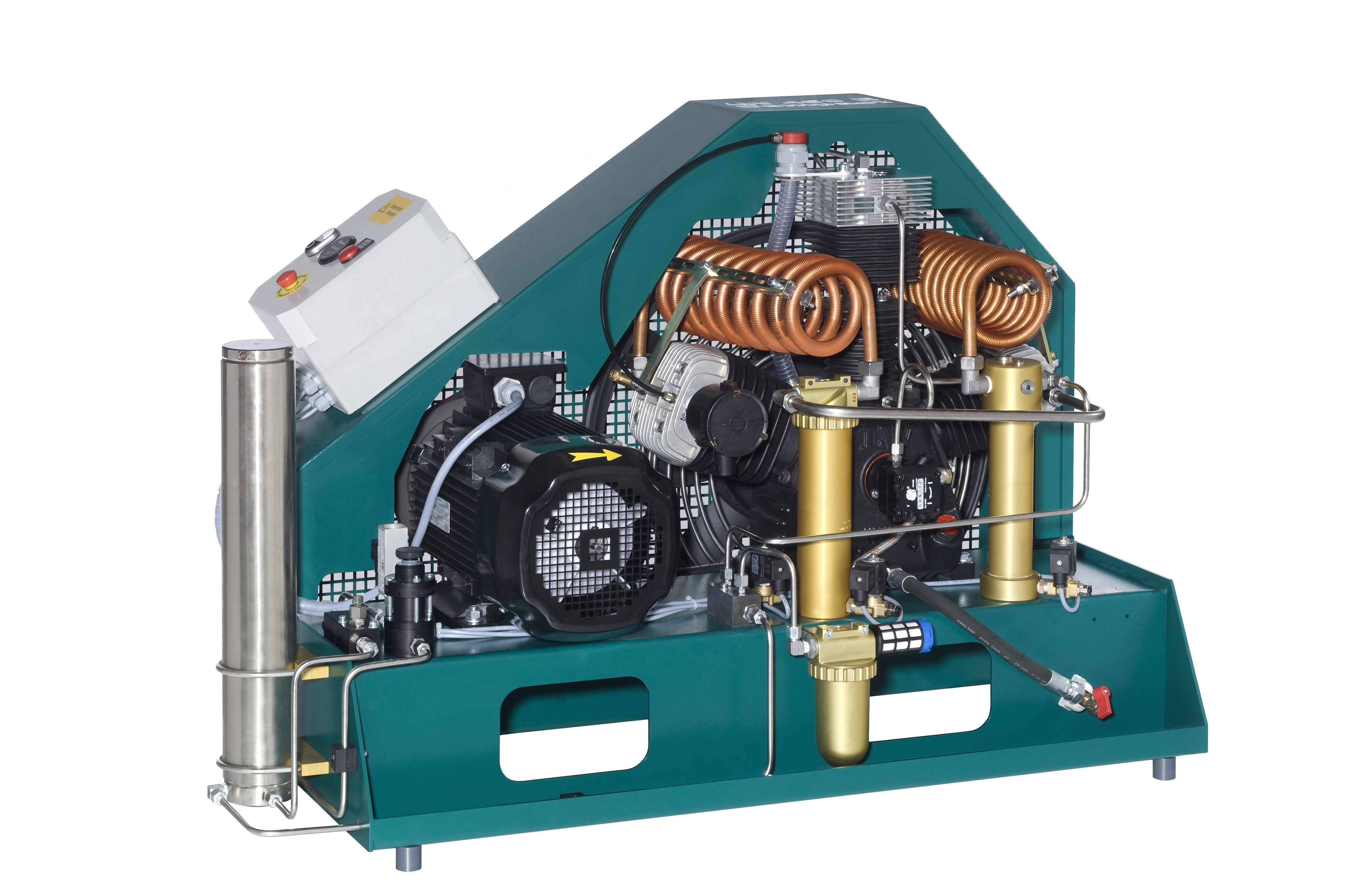 Leistungsstarker LW 450 E III Compact Kompressor für zuverlässige Druckluftversorgung in Werkstatt und Industrie, kompakte Bauweise für platzsparenden Einsatz.