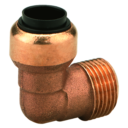 Winkel-Einschraubverbinder WV, ermöglicht eine platzsparende Verbindung von Druckluftleitungen in einem 90-Grad-Winkel.