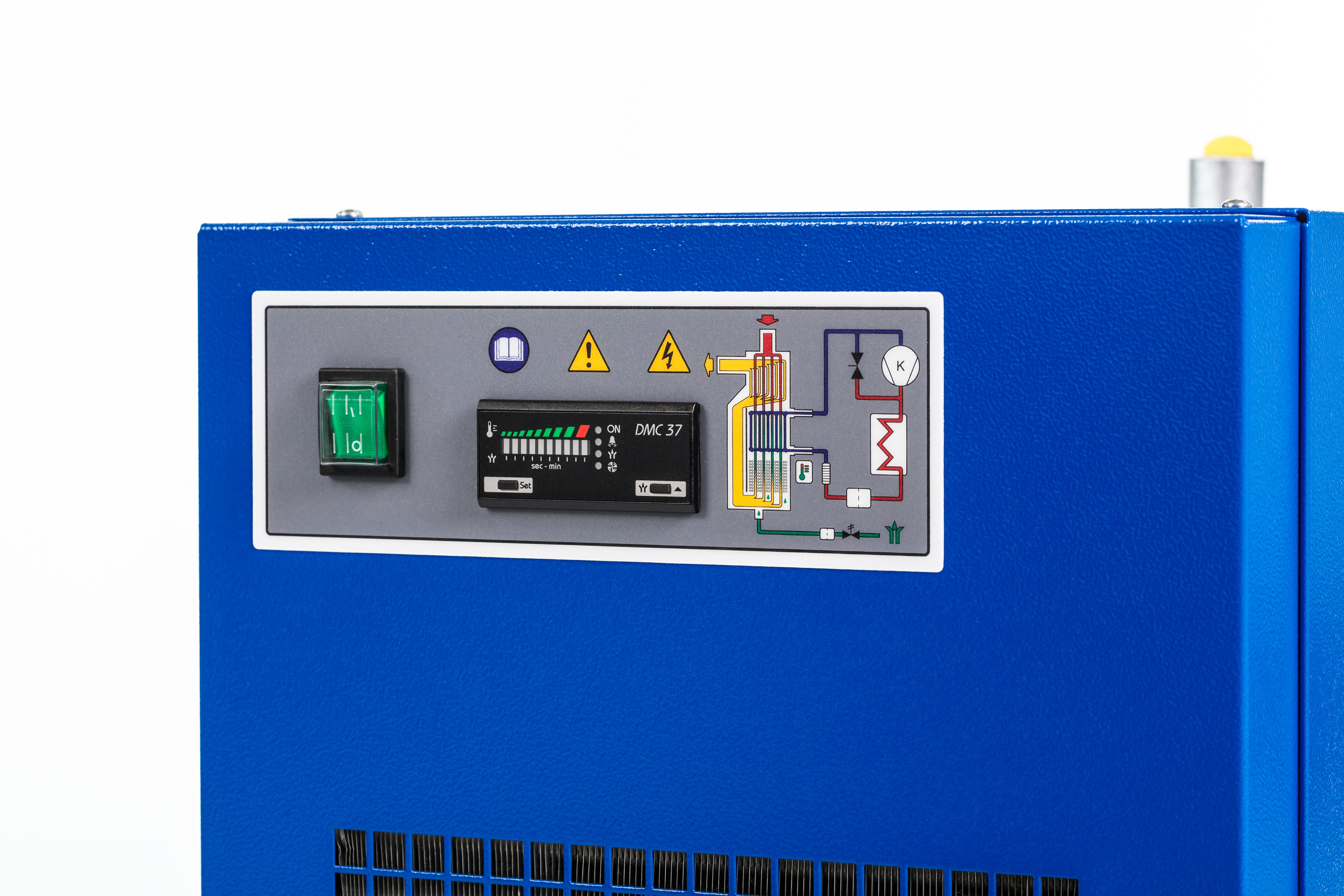 Abbildung eines Stabschleifers, eines handgeführten Elektrowerkzeugs, das für präzises Schleifen, Entgraten und Polieren von Metall, Holz oder Kunststoff verwendet wird.
