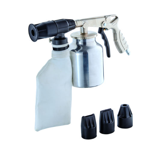 Hochwertige Strahlpistole für den gezielten Einsatz von Druckluft zum Reinigen, Entstauben und Entfernen von Schmutz in Werkstatt, Industrie und Handwerksbetrieben. Ergonomisches Design für komfortables Arbeiten und präzise Steuerung des Luftstroms.