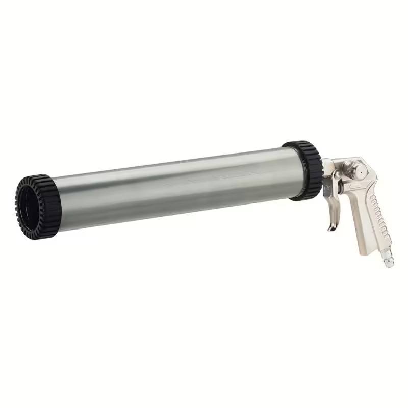 Robuste Kartuschenpistole zum einfachen und kontrollierten Auspressen von Silikon, Acryl oder anderen Dicht- und Klebemassen aus Standardkartuschen.