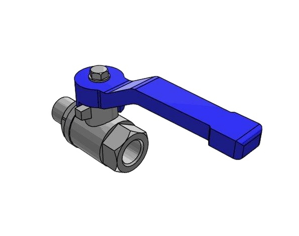 Robuster Kugelhahn zur zuverlässigen Steuerung des Durchflusses in Flüssigkeits- und Druckluftsystemen.