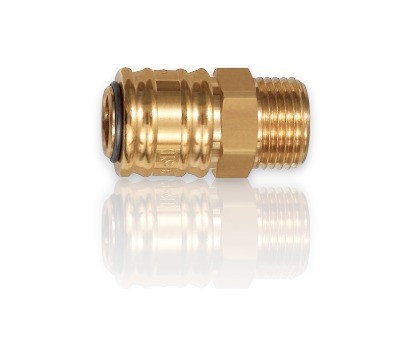 Robuste Kupplungen aus hochwertigem Material, ideal zum sicheren Koppeln und Trennen von Schläuchen und Leitungen in Druckluft- und Flüssigkeitssystemen.