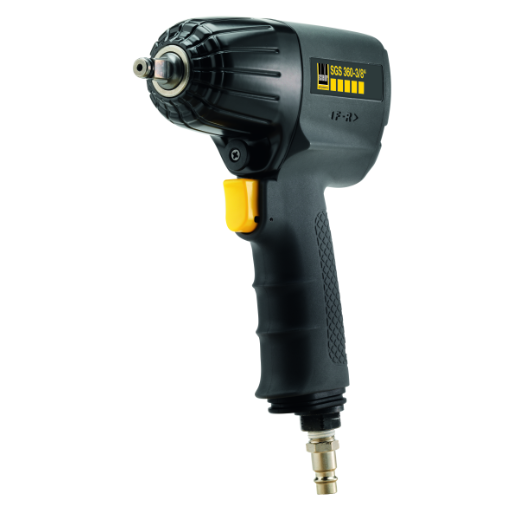 3/8" Schlagschrauber für schnelles und effizientes Lösen und Anziehen von Schrauben und Muttern; ideal für Werkstatt- und Industrieeinsätze.