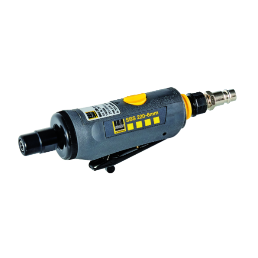 Abbildung eines Stabschleifers, eines handgeführten Elektrowerkzeugs, das für das Schleifen, Entgraten und Polieren von Metall, Holz oder Kunststoff eingesetzt wird.