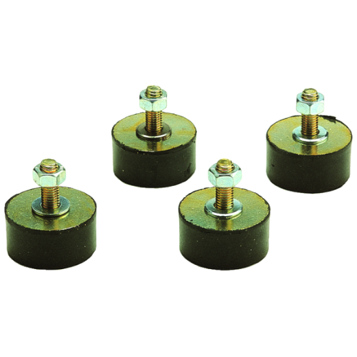 Gummischwingelemente zur vibrationsdämpfenden Lagerung, reduzieren Schwingungen und schützen Maschinen sowie Untergründe