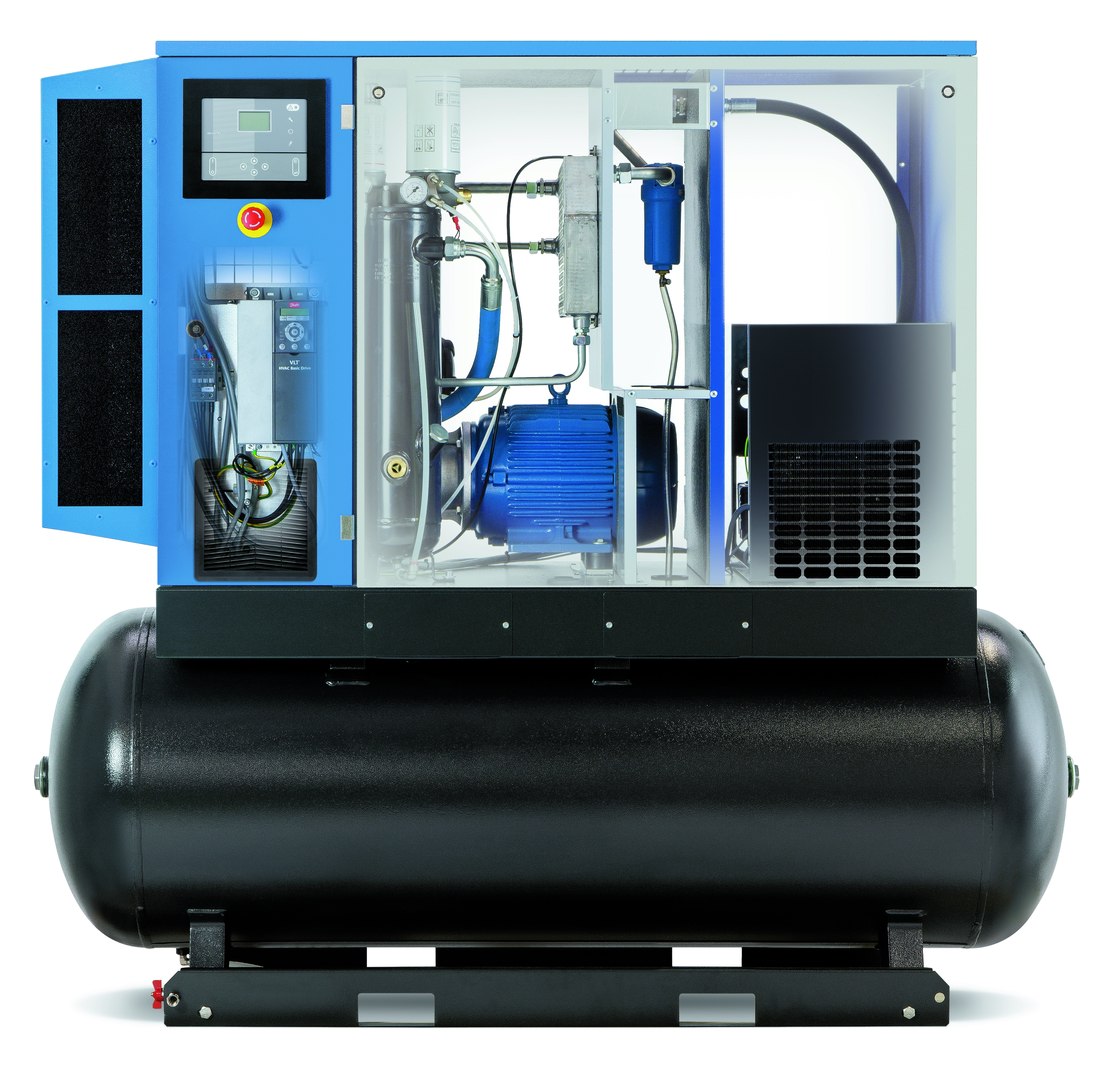 Schraubenkompressor ALLEGRO 8/13 270 PL 400/5 mit hoher Förderleistung und zuverlässigem Dauerbetrieb, ideal für industrielle Druckluftanwendungen und Werkstattbetrieb.