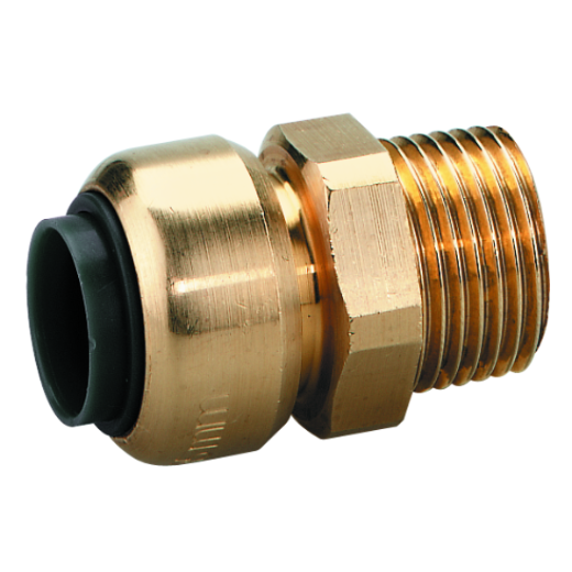GES 28-1 a Einschraub-Steckverbinder, robustes Metall, ideal für sichere und einfache Verbindung von Rohr- und Schlauchleitungen in Druckluft- und Flüssigkeitssystemen