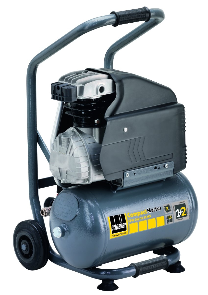 CPM 260-10-10 W Kompressor mit robustem Gehäuse, geeignet für Werkstatt- und Industrieeinsätze, liefert zuverlässige Druckluft für verschiedene Werkzeuge und Anwendungen.