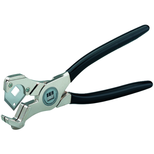 Rohrschere aus robustem Material zum sauberen und exakten Schneiden von Metall- oder Kunststoffrohren, ideal für Handwerk und Installationsarbeiten.