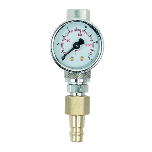 Abbildung des Druckreglers DM-FSP 1/4i, der den Ausgangsdruck von Druckluftleitungen zuverlässig steuert, um eine konstante und sichere Betriebsleistung von Werkzeugen und Anlagen zu gewährleisten.