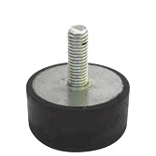 Robuste einseitige Gummischwingelemente zur effektiven Reduzierung von Vibrationen und Geräuschen in Maschinen und Anlagen.