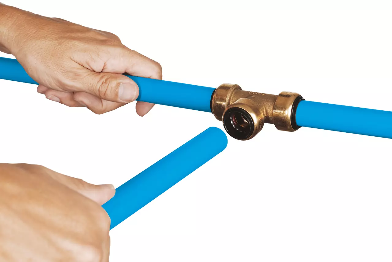 Aluminium-Rohrleitung als Stange, leicht und korrosionsbeständig, ideal für den Aufbau von Druckluftleitungen.