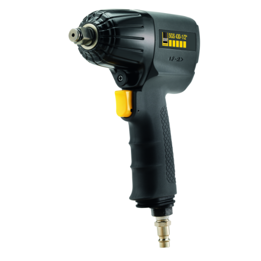 Robuster 1/2-Zoll-Schlagschrauber für Werkstatt und Industrie, ideal zum schnellen und kraftvollen Lösen sowie Anziehen von Schrauben und Muttern. Ergonomisches Design für komfortables Arbeiten und hohe Präzision auch bei schweren Schraubverbindungen.